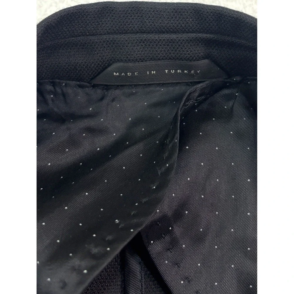 Hugo Boss 46R Black Raye7 Hopsack Blazer Jacket Sport‎ Suit Coat Extra Slim Fit